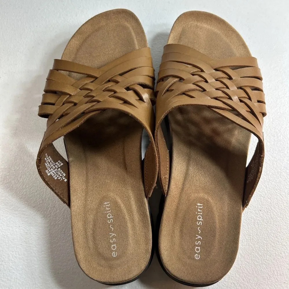 Easy Spirit Women’s Sandals Size 8W Brown Meadow Comfort Outdoor